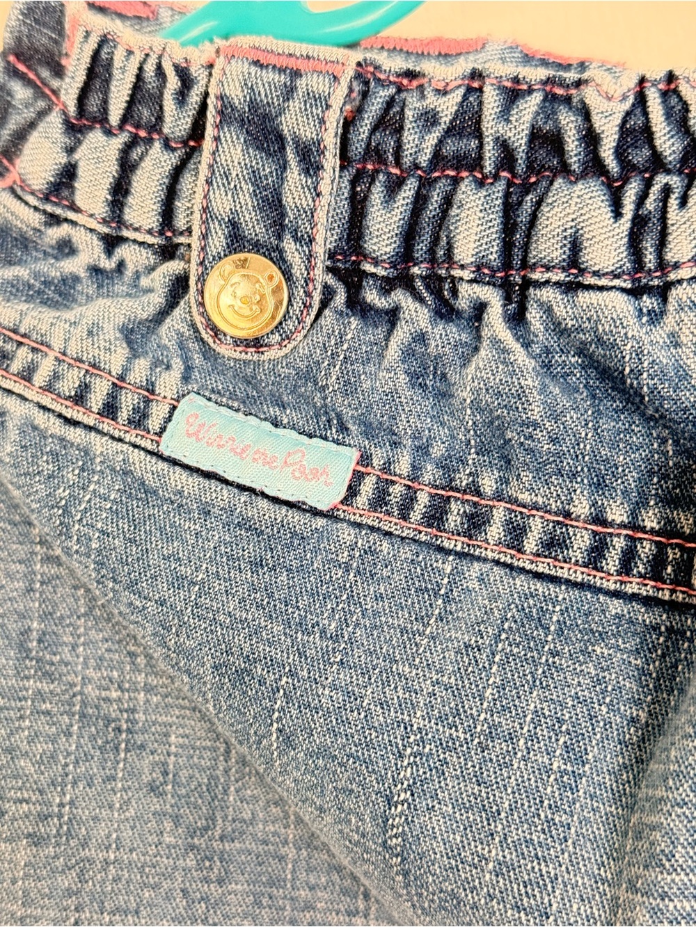 Vintage Disney Winnie the Pooh Embroidered Denim Skirt Girls Size 6 - Picture 5 of 6